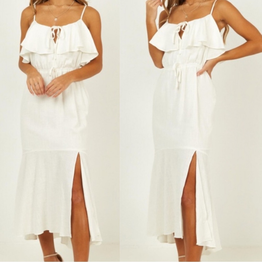 NWT Showpo Inner Pride Dress White Size 4